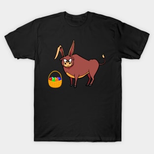 Funny Bull Easter Bunny Ears T-Shirt